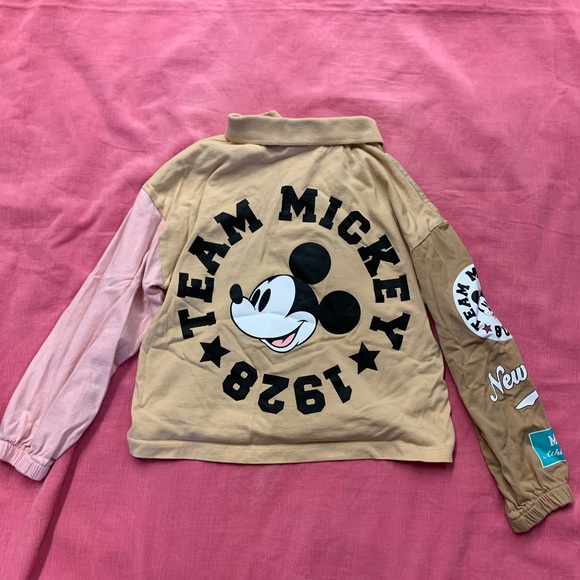 Zara Mickey Mouse long sleeve, cotton polo shirt - Picture 6 of 7